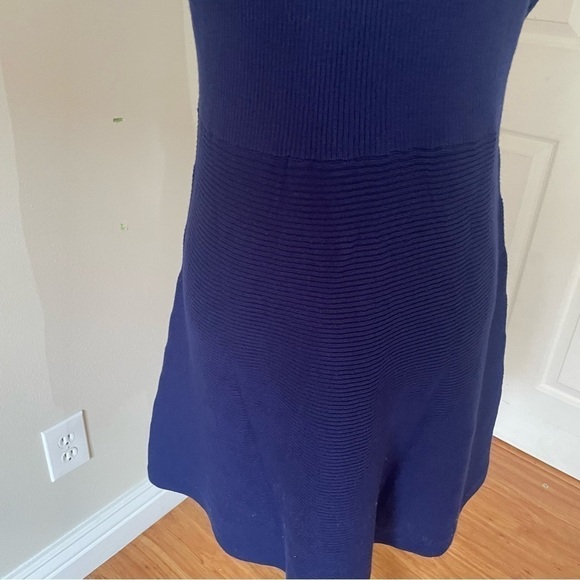 NWT Love Scarlett Petite Sleeveless Ribbed Bow Sweater Dress – Blue - Size PM - Picture 9 of 13